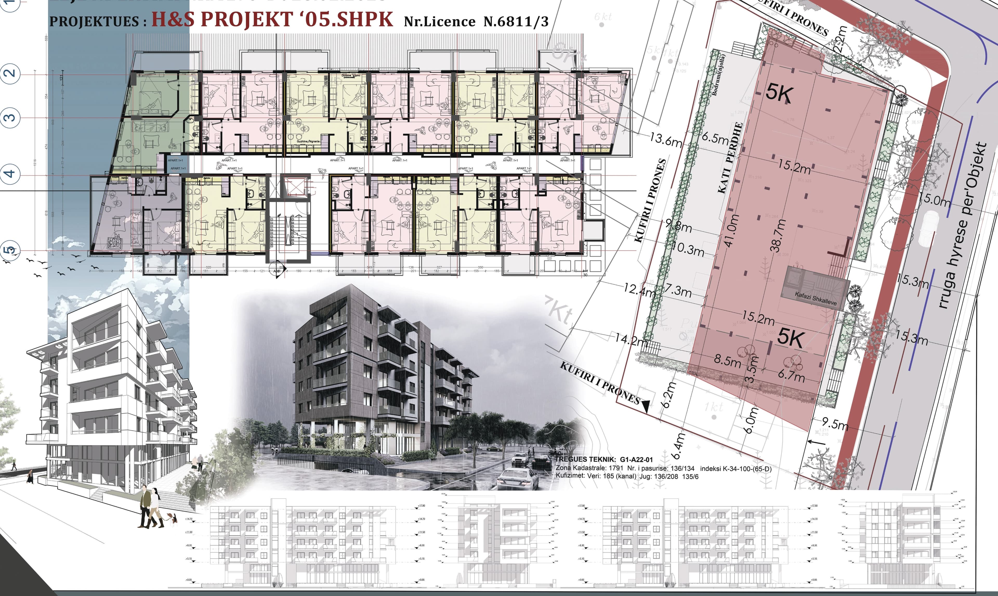'5-FLOOR RESIDENTIAL BUILDING + 1.UNDERGROUND BASEMENT FLOOR' WITH PRIVATE DEVELOPER, GOLEM, MUNICIPALITY OF KAVAJE - Media 10